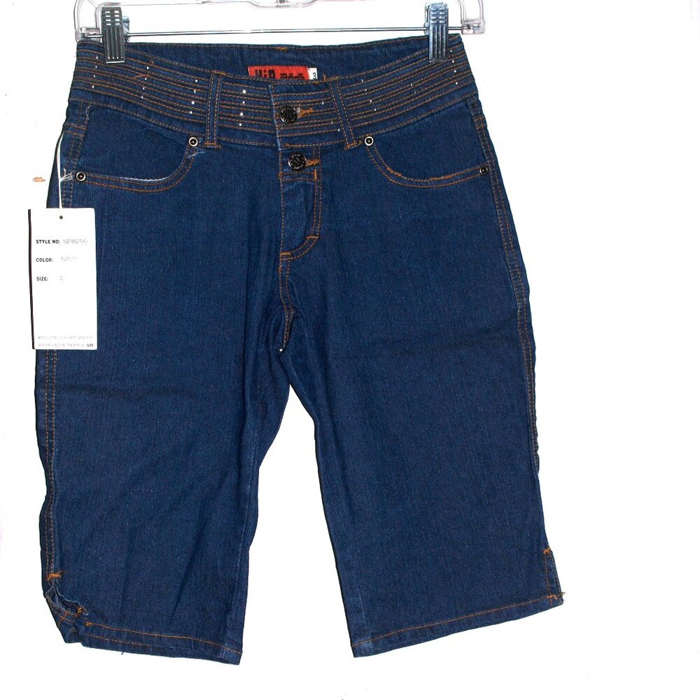 New With Tag Blue Size 3 Hip Jeans Shorts